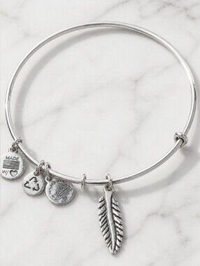 ALEX AND ANI Feather Charm Bracelet NWT